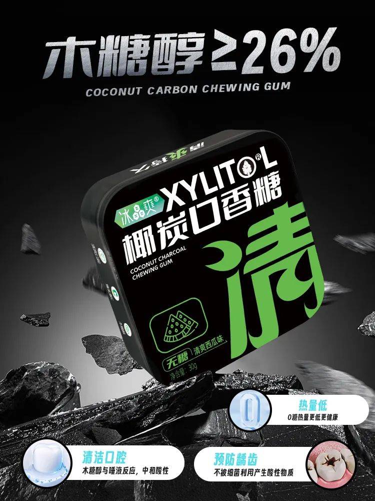 黑黑的口香糖正掀起糖果界“黑科技”风暴j